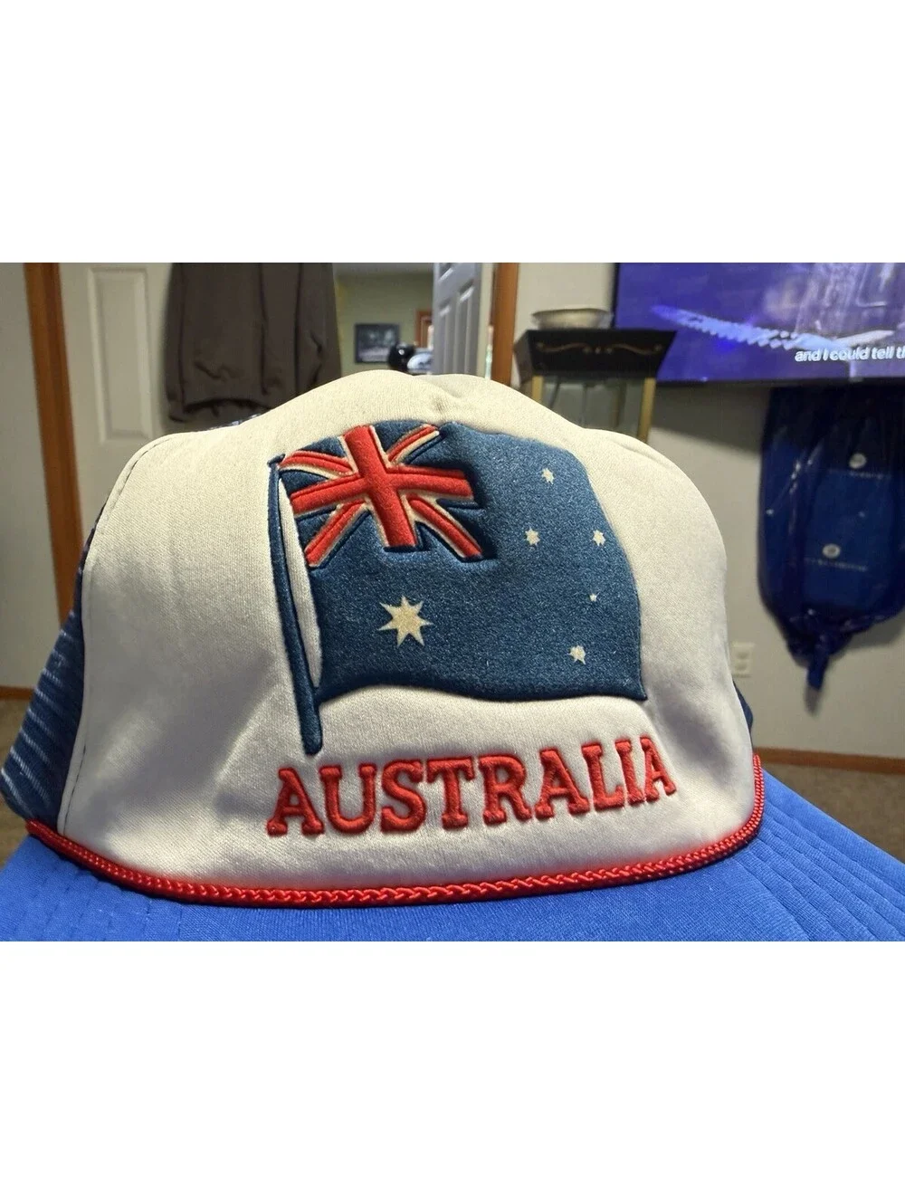 Vintage Australian Flag SnapBack Trucker Hat / Adjustable